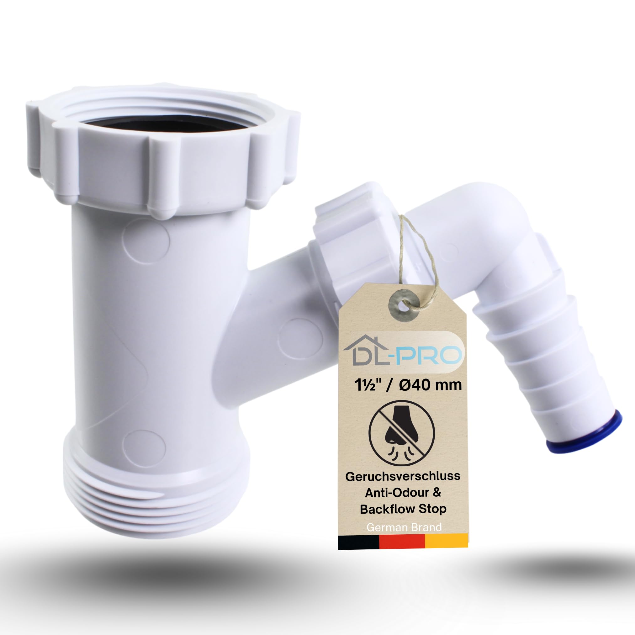 DL-pro Siphon Adaptor 1 1/2 Inch White