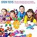 Geekper 600Pcs Building Blocks Set Early Education Toys with Storage Bag Plastic Building Discs STEM Toy for Kids Party Festival Gifts