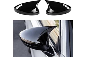 CKE 2pcs Compatible with Honda Civic 2026 2025 2024 2023 2022 Accessories Aggressive Look Sport Door Side Mirror Cover Exterior Rearview Mirror Guard Cover Trims -Glossy Black