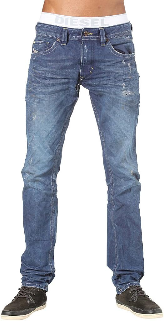 Diesel Men's Braddom Regular Slim Carrot Leg Jean 8880K at Amazon Men’s