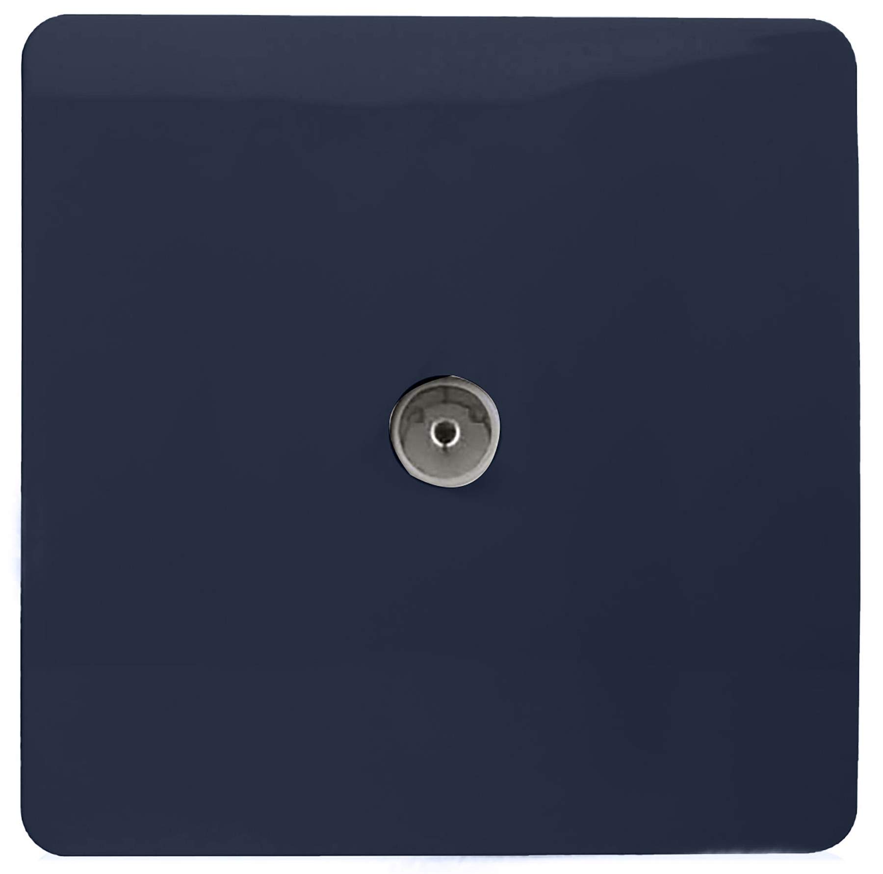 Trendi Artistic Modern Glossy Tactile TV Socket Navy