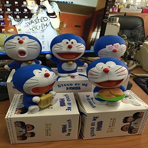 Anime Cartoon Doraemon Action Figure Toys Dolls 10cm 5PCS by mitoy