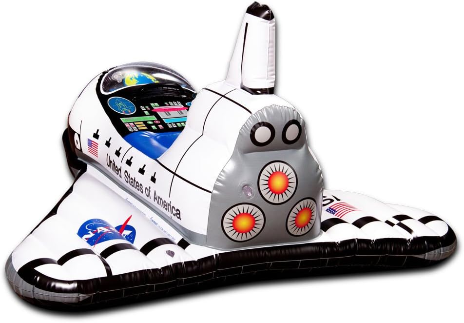Aeromax NASA Space Explorer Inflatable Space Shuttle, White, 107 x 97 x 56 cm - Image 4