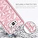 Case Compatible with Samsung Galaxy S8, BENTOBEN Glitter Bling Shockproof 3D Prism Geometric Hybrid Soft TPU Cover PC Girl Women Protective Phone Case for Galaxy S8 5.8 inch Rose Gold