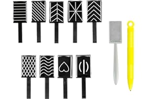 Ideal Swan 11 Piece Magnet Nail Art Polish Tool Set, Cat Eye Gel Polish 3d Gel Nails Cat Eye Plastic Tool-Suitable for DIY 3d Magnetic, Salon, Studio or Home