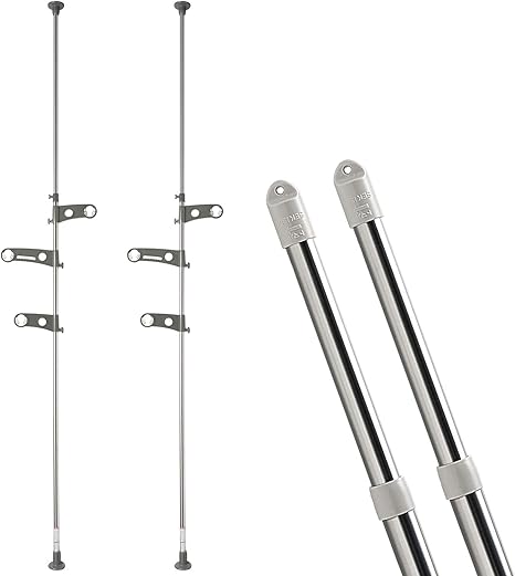 Amazon Co Jp セキスイ ベランダ物干しセット 3 8m竿2本付き 3点セット ステンレス つっぱり 大型物干し台 Dsl 30 物干し竿 2 7 3 8m Stn 4n 2本 突っ張り ベランダ 洗濯物干し 外干し ものほし 物干竿 セット 物干し竿 軒下 ポール 物干台 つっぱり