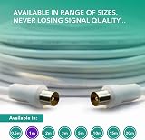 Cable Mountain 1m TV Aerial Cable Coaxial RF Extension Lead Gold Plated view 5
