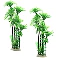 Plastic Simulation Water Plants Small Coconut Tree Fish Tank Aquariums...