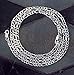 .925 Italian Sterling Silver Figaro 3+1 Chain Necklace, 4 mm in Width
