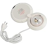 Coffee Cup Warmer Coaster Universal Temperature Keeping Cup Warmer ABS 20W for Office (White)