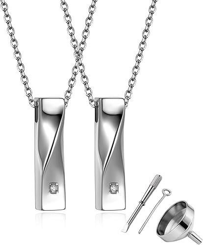 jsdde 2er memorial anhanger halskette