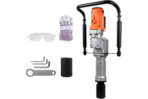 HIGOSPRO 2200W Electric T Post Driver – 110V Handheld Pile Driver Hammer for Fence Post, Farm, Construction Site with 55mm, 70mm pile sleeve, Ideal for Metal Fencing, Landscaping, and DIY Projects