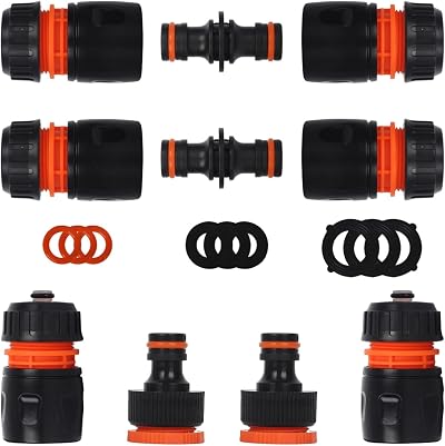 YAAVAAW Garden Hose Connector Kit 10 Pack Quick Connect Tap Adapters
