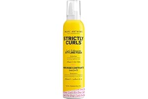 Marc Anthony Curl Enhancing Styling Foam, Extra Hold, Strictly Curls - Vitamin E & Silk Proteins Transforms Frizzy Hair to Full, Shiny, Defined Curls - Sulfate-Free Anti-Frizz Styling Mousse Product
