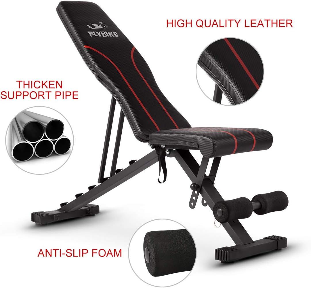 FLYBIRD Adjustble Weight Bench,300KG Weight Capacity Premium Weight Bench for Full Body Workout Multi-Purpose Foldable incline/decline Bench - Image 3