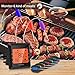 Meat Thermometer,Digital wireless Meat Thermometer with 6 Stainless steel probes for Grill,Smoker,Kitchen\BBq Gloves Heat Resistant Gloves For Oven,Cooking,Grilling,Baking\Meat Claws For BBq