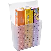 madesmart Over-Door Organizer, Storage for Aluminum Foil, Parchment Paper & Kitchen Wraps, Dual Divided Bins with Soft-Grip Over-Door Hook, White