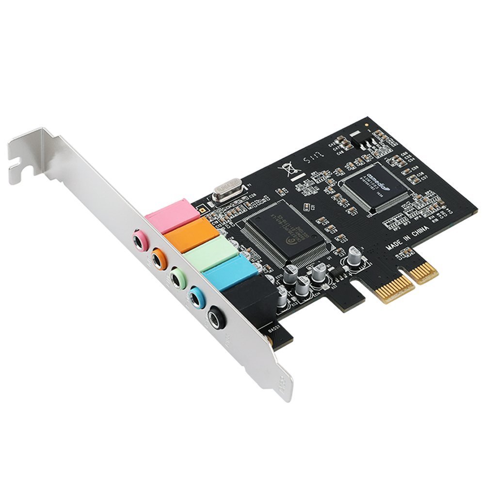 Scheda Audio PCIe 5.1 Surround Gaetooely - PCI Express Con Staffa Bassa Per PC