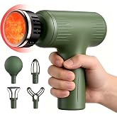 JOYSUWERUN Massage Gun with Heat, Powerful Warming Massage, Home &amp; Travel | Massage Gun with Heat, Powerful Heated Massage, Quiet Portable Massager for Home&amp; Travel, Lightweight Design