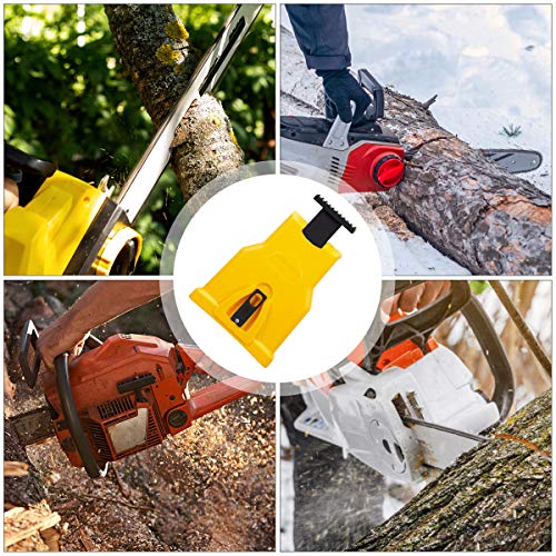 Baban Chainsaw Sharpener Universal Chain Saw Blade Sharpener, Fast Sharping Stone Grinder Tools Chain Saw Blade Sharpener Compatible with 14 16 18 20 Inch, with Extra Whetstones
