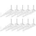 hykolity 10 Pack 4FT Linkable LED Utility Light Fixture, 4400lm, 42W, 5000K Daylight for Workshop, Garage, Hanging or Surface Mount, with Power Cord, ETL