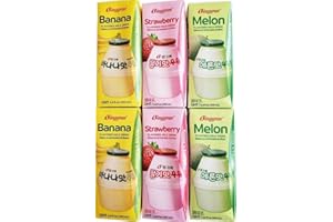 VALUBNDL: FLAVOURED MILK DRINK - Kids and Adults Love The Smooth Flavour - Custom VALUBNDL Branded (6 PACK, COMBO: (2 BANANA/