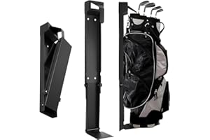 Wall Mount Golf Bag Storage Stand,Tool-Free Length Adjustment,Golf Storage Organizer for Garage Golf Bag Wall Storage,Golf St