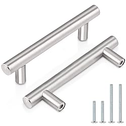 Probrico 5 Pack|T Bar Cabinet Pulls Stainless Steel