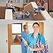 Nursescape Utility Tote - Perfect for Nurses, Teachers and Office Workers (Morocco Tiles_ Large)