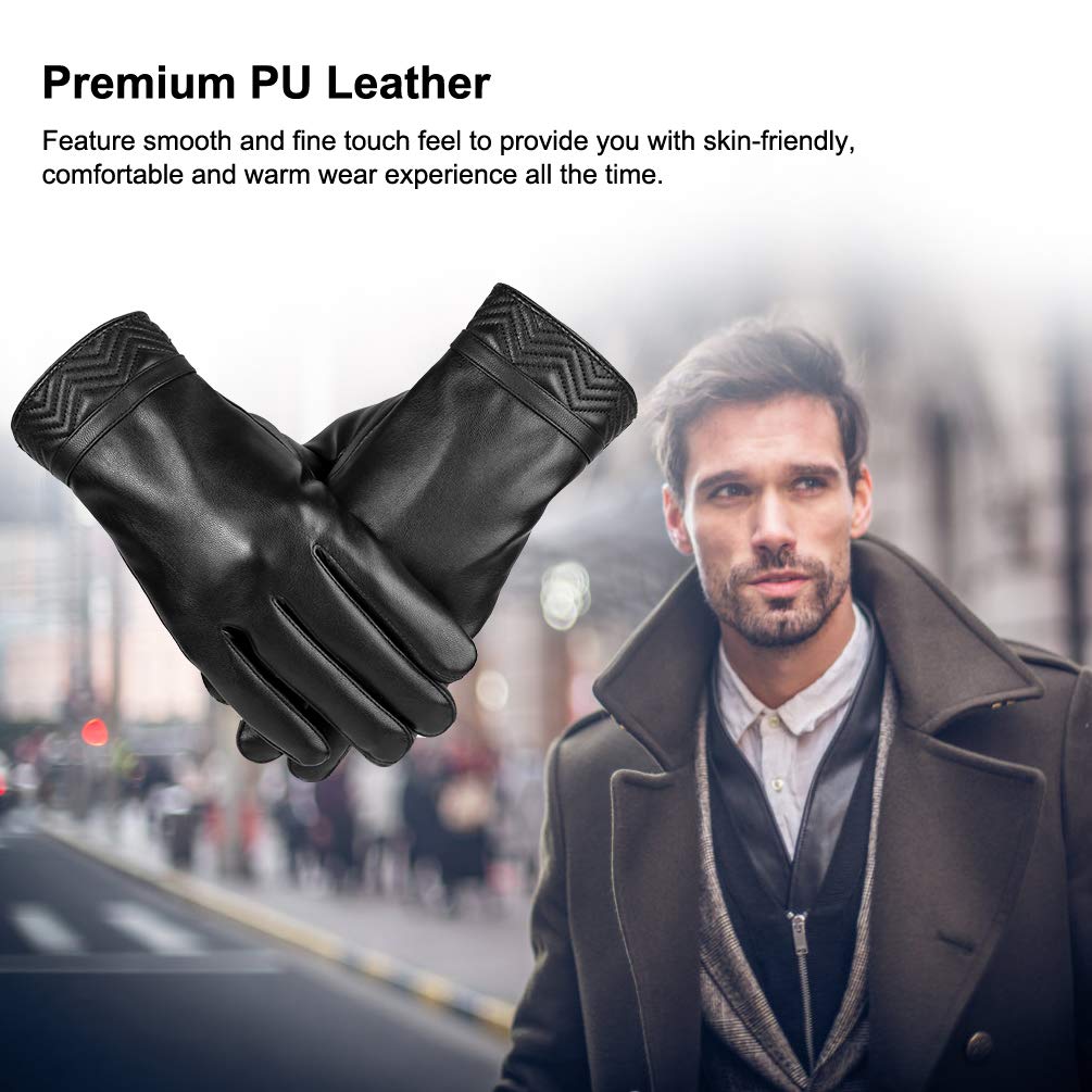 VBIGER Gants Hiver Chaud à écran Tactile Sports pour Hommes, Noir, M