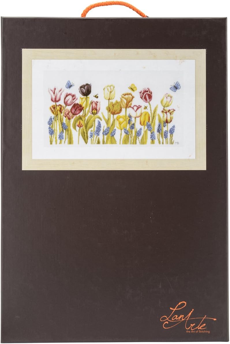 Lanarte Counted Cross Stitch KIT Tulips (EVENWEAVE), Multi