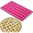 Palksky Pie Crust Impression Mat/Fondant Molds Silicone Mold Cake Decoration Molds for Chocolate Fondant Sugarcraft Pastry Cu