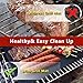 SHINE HAI BBQ Grill Mat Set of 5, Non-Stick BBQ Grill & Baking Mats, PFOA Free, Reusable and Easy to Clean, BBQ Accessories for Gas, Charcoal, Electric Grill and More- 15.75 x 13 Inch