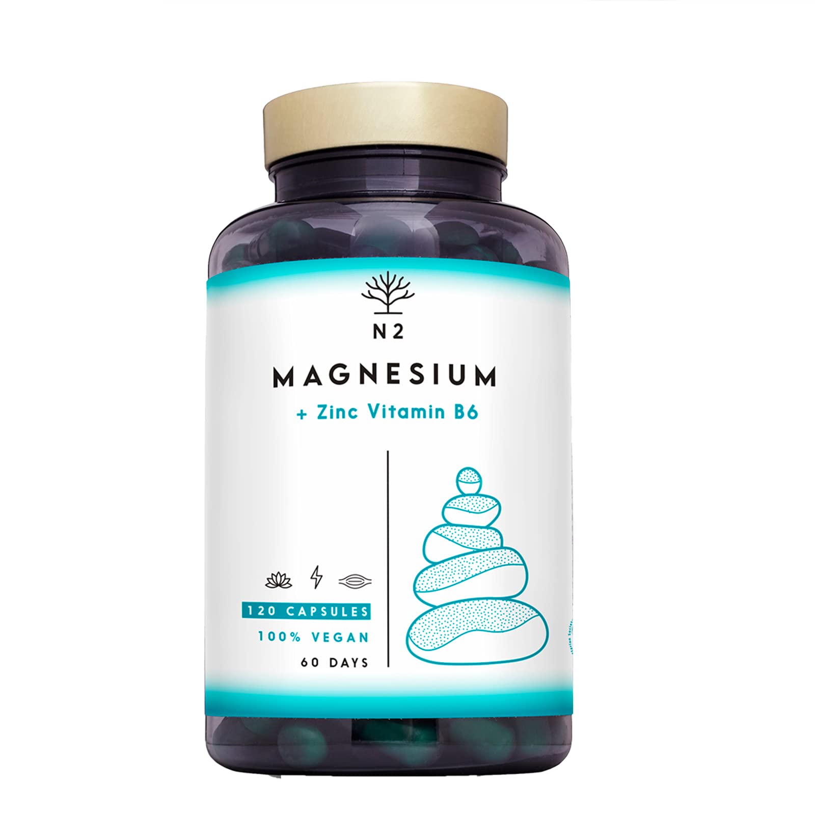 Magnesium Zinc Vitamin B6. Boosts Energy Sports Muscle Performance. Increases Testosterone Level. Improves Sleep. Protein Synthesis. 120 Vegetable Capsules UK Vegan Certified. N2 Natural Nutrition