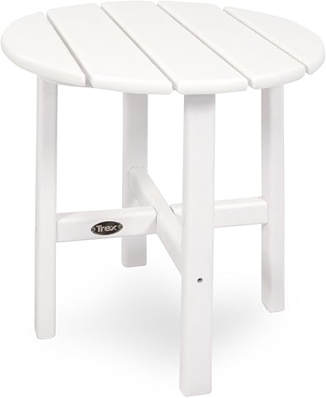 Amazon Com Trex Outdoor Furniture Cape Cod Round 18 Inch Side