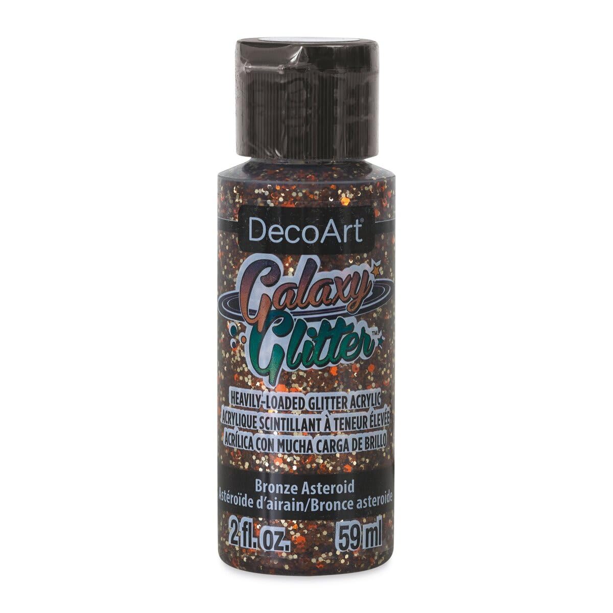 DecoArt Galaxy Glitter Acrylic Paint 59ml (2oz) - Bronze Asteroid