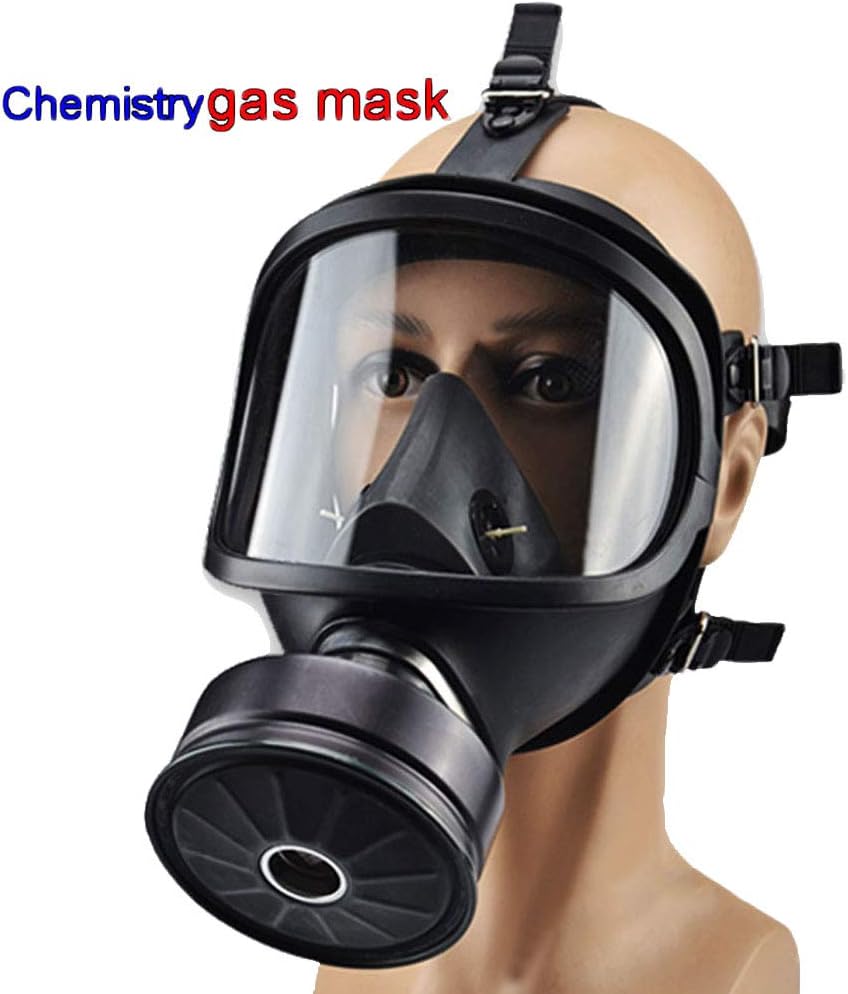 QICLT Respirator Mask Full Face Gas mask Large Size & Accessories (Respirator +Canister) Widely Used in Organic Gas,Paint spary, Chemical,Woodworking,Dust Protectio