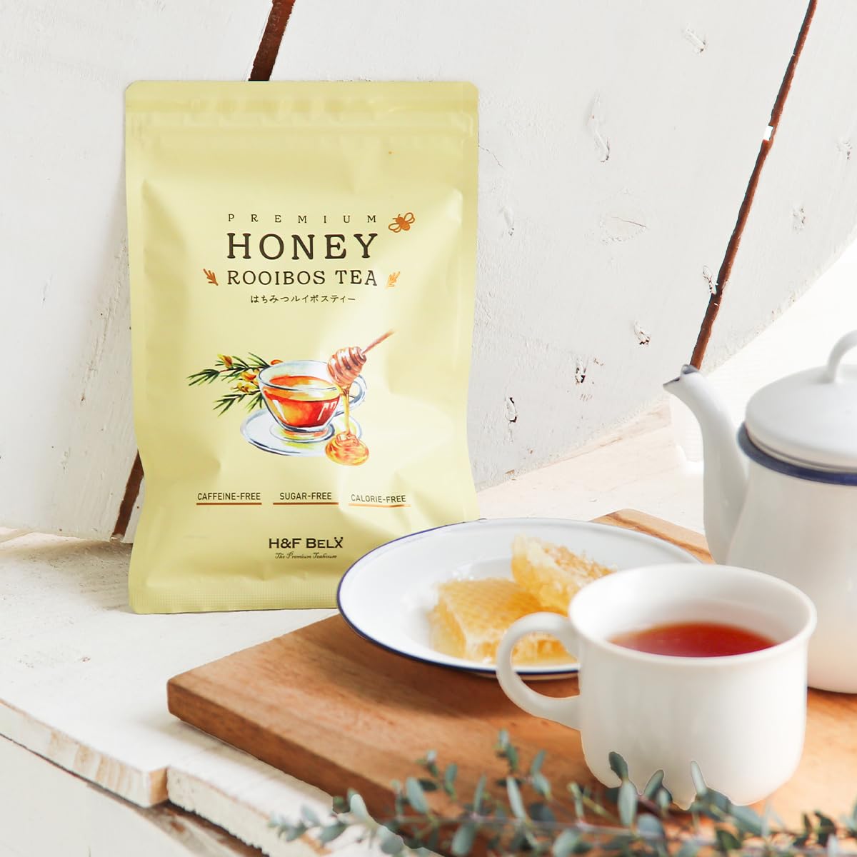 H&F BELX はちみつルイボスティー ノンカフェイン ノンシュガー ノンカロリー (2.0g×20包) ティーバッグ 高級 蜂蜜ルイボスティー はちみつティー の商品画像