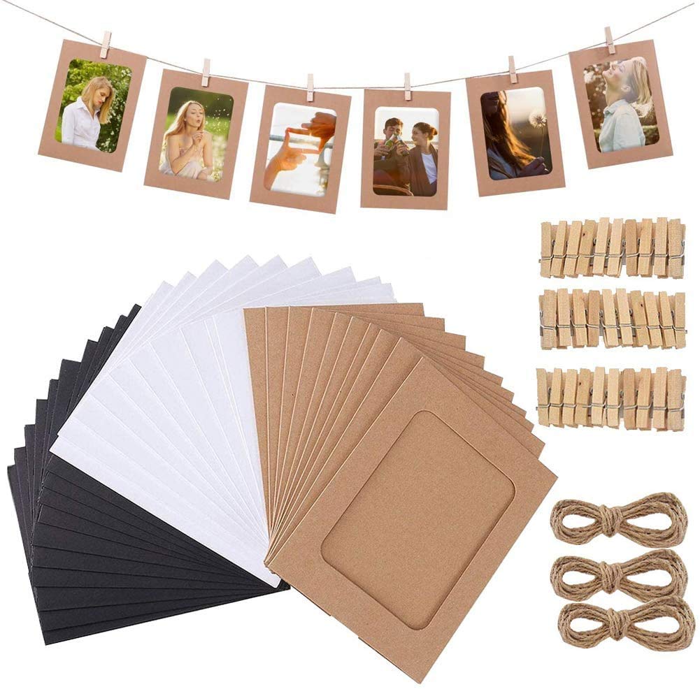 Buy PATPAT® 30PACK Paper Photo Frame 6x4, Photo Frame Set Multiple