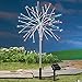 Solar Patriotic Silver Starburst Garden Decor Yard Lawn Stake, Silver