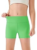 Haloumoning Girls Athletic Shorts Kids High Waisted
