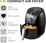 Tower Vortx Compact Air Fryer 1.5L 900W Black 30 Min Timer view 2