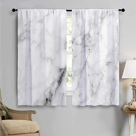 SUZM - Cortinas anchas para oscurecer habitación, líneas agrietadas