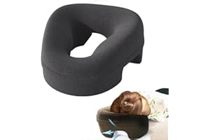 Fcare Face Down Pillows Massage After Surgery Post Eye Surgery, Pillow for Bed Headrest Prone Down Sleeping，Face Cradle，BBL Pillow Recovery & Removable Cover Grey