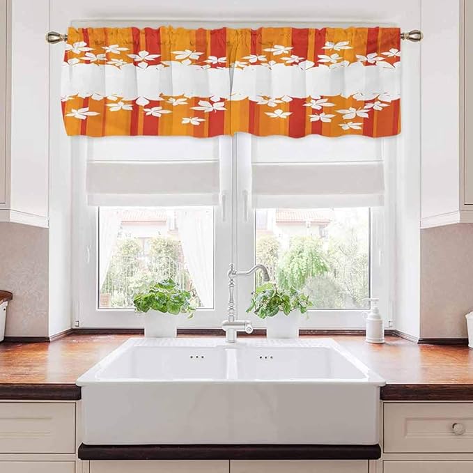 Carmaxs - Cenefa opaca, color otoñal, diseño de rayas, verticalmente