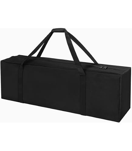 COOLBEBE 36-Inch Large Travel Duffle Bag, 100L Heavy Duty Luggage, Black | Upgrade 2-way Lockable Zippers, Sturdy & Water Resistant for Sports Equipment, Camping & Moving