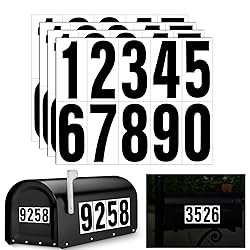 Reflective Number Stickers, 4 Sets 2 Inch Vinyl