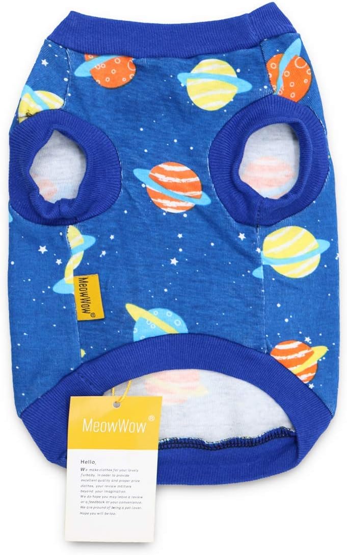 MeowWow Dog Cotton Shirts Puppy Clothes for Small Dogs