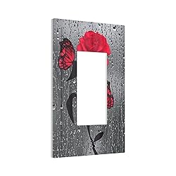 Valentine'S Day Red Rose 1 Gang Single Rocker Art