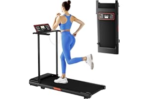 NXSCI Treadmill with Handle Bar, 3.0HP Walking Pad Treadmill, Portable Compact Walking Pad with Handle, Treadmills for Home Samll Space, Running Electric Small Treadmills, 320 LBS Capaticy,LED Display